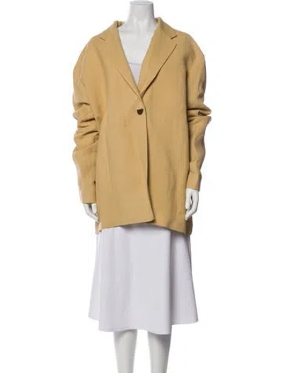 Pre-owned Studio Nicholson Linen Jacket In Yellow