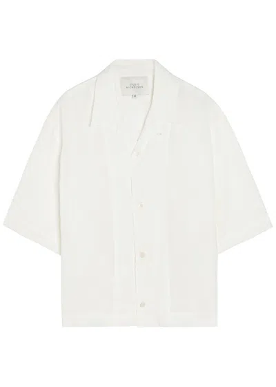 Studio Nicholson Linen Shirt In White
