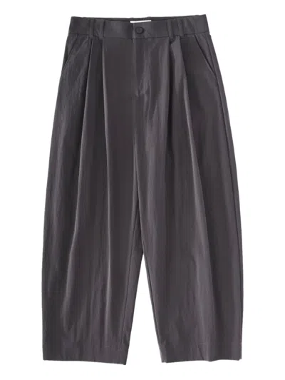 Studio Nicholson Linen Tailored Trousers In Grey