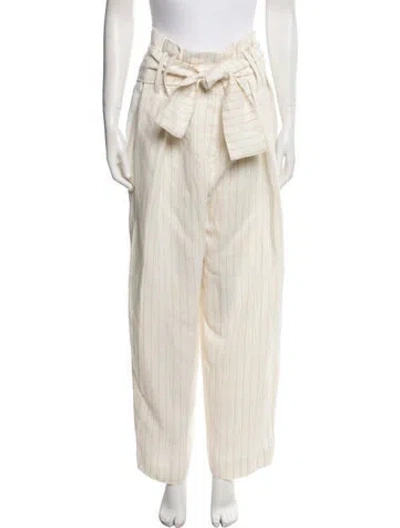 Pre-owned Studio Nicholson Linen Wide Leg Pants In Neutral