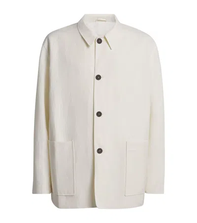 Studio Nicholson Linen-wool Nopi Jacket In Neutral