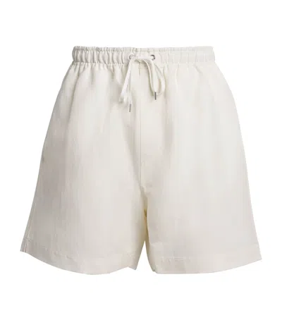 Studio Nicholson Linen-wool Starboard Shorts In Neutral