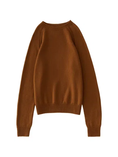 Studio Nicholson Loenne Seamless Sweater In Brown