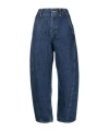 Studio Nicholson Logo Logo Denim Trousers In Blue