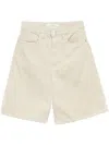 Studio Nicholson Logo-patch Cotton-blend Shorts In Neutrals