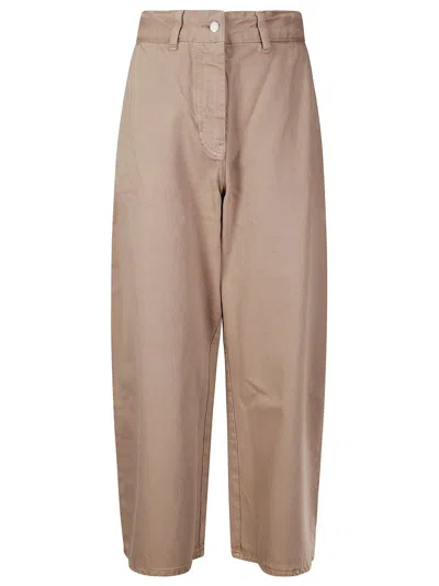 STUDIO NICHOLSON LOGO PATCH CROPPED WIDE-LEG JEANS