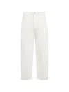 Studio Nicholson Logo-patch Jeans In White