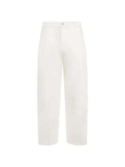 Studio Nicholson Logo-patch Jeans In White