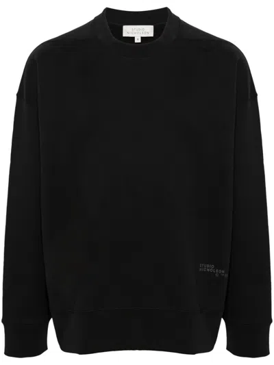 Studio Nicholson Logo-print Sweatshirt In Blue