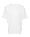Studio Nicholson Jersey - Branded Easy Fit Ss T-shirt White Relaxed Fit T-shirt - Piu In White