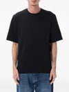 Studio Nicholson Cotton Crew Neck T-shirt In Black