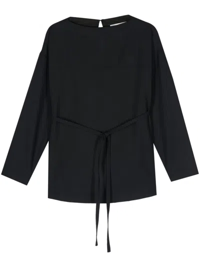 Studio Nicholson Tie Front Top In Blue