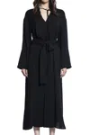 Studio Nicholson High Collar Long Sleeve Dress In Black