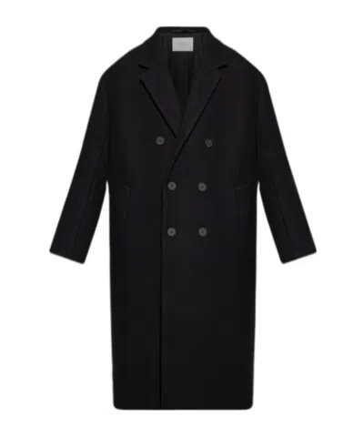 Studio Nicholson Diall Double-breasted Coat In Black
