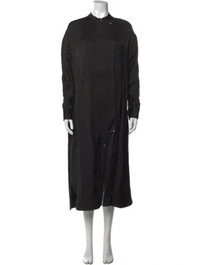 Pre-owned Studio Nicholson Long Dress In Black