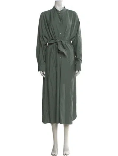 Pre-owned Studio Nicholson Long Dress In Green