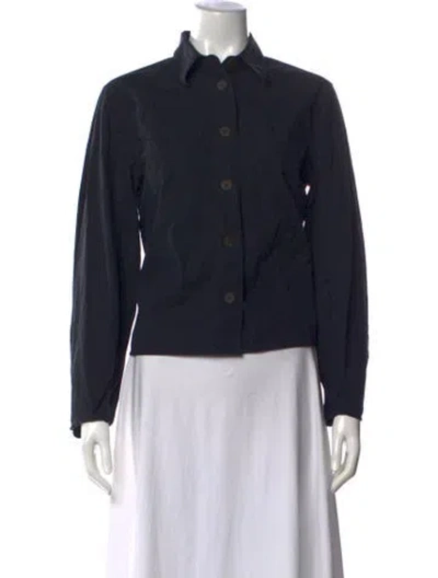 Pre-owned Studio Nicholson Long Sleeve Button-up Top In Blue