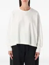 Studio Nicholson Loop Oversized Mercerized Cotton Jersey Tee In White