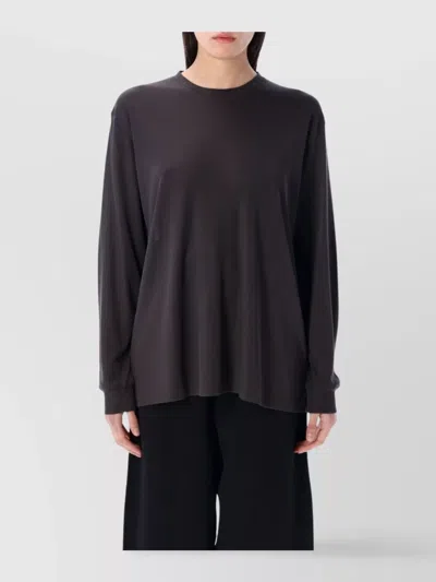 STUDIO NICHOLSON LONG SLEEVE CREW NECK RELAXED FIT TOP