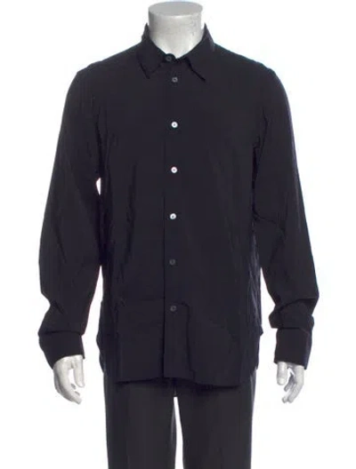 Pre-owned Studio Nicholson Long Sleeve Dress Shirt In Blue