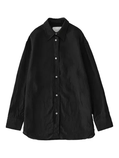 Studio Nicholson Long-sleeve Shirt In Black