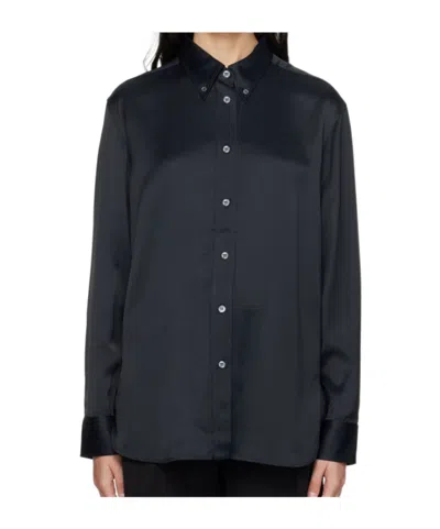 Studio Nicholson Long Sleeve Shirt In Black