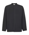Studio Nicholson Black Technical Wool Karst Shirt In Black