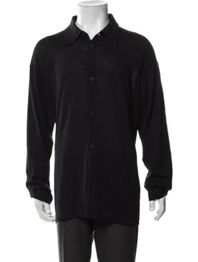 Pre-owned Studio Nicholson Long Sleeve Shirt In Black