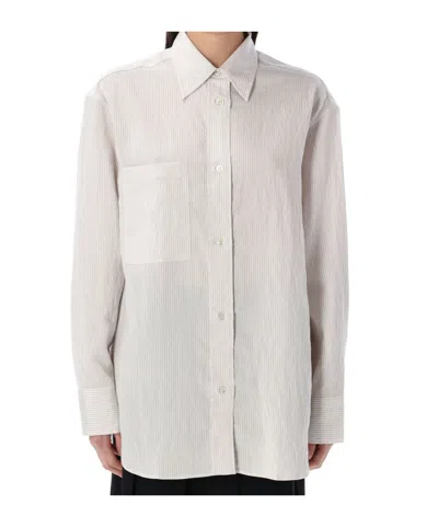 STUDIO NICHOLSON STUDIO NICHOLSON LETO STRIPED LONG-SLEEVED SHIRT