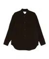 Studio Nicholson Long Sleeve Shirt In Brown