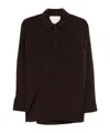 Studio Nicholson Polo-collar Shirt In Black