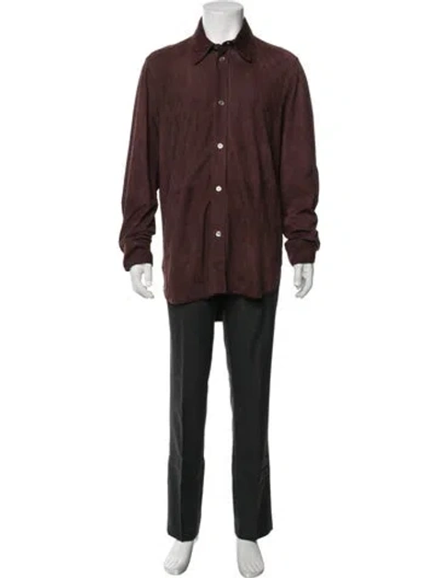 Pre-owned Studio Nicholson Long Sleeve Shirt In Brown