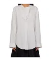Studio Nicholson Long Sleeve Shirt In White