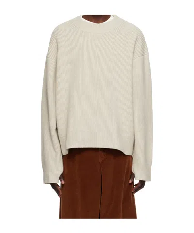 Studio Nicholson Beige Voe Knit Sweater In Natural