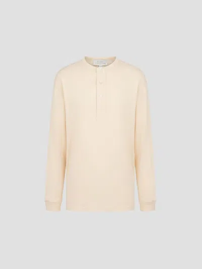Studio Nicholson Long Sleeve Top In Canvas