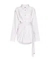 Studio Nicholson Long-sleeved Belt Shirt In White