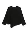 Studio Nicholson Long-sleeved Blouse In Black