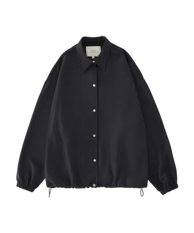 Studio Nicholson Long-sleeved Casual Jacket In Black