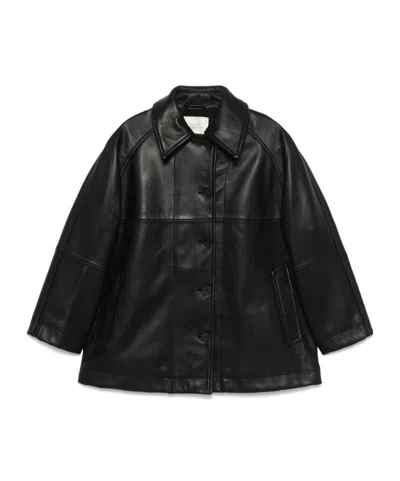 Studio Nicholson Long-sleeved Casual Jacket In Black