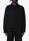 Studio Nicholson Cotton-blend Numa Overshirt In Black