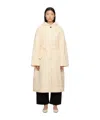Studio Nicholson Off-white Kariba Coat In Nude
