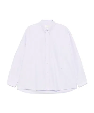 STUDIO NICHOLSON STUDIO NICHOLSON STRIPE DETAILED LONG SLEEVED SHIRT