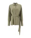 Studio Nicholson Long-sleeved Strap Shirt In Nude