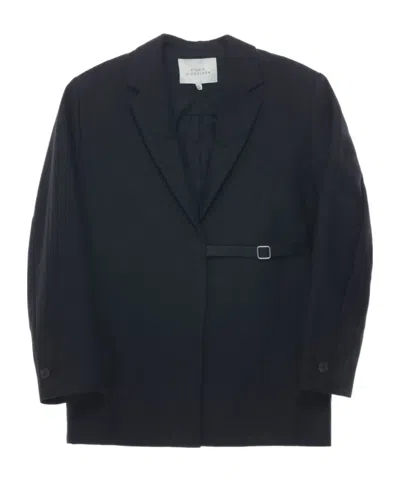 Studio Nicholson Long-sleeved Suit Coat In Black