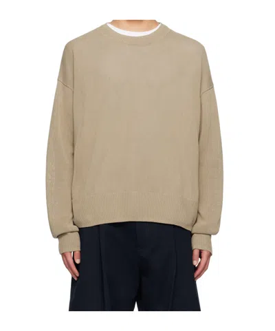 Studio Nicholson Long-sleeved Sweater In Nude