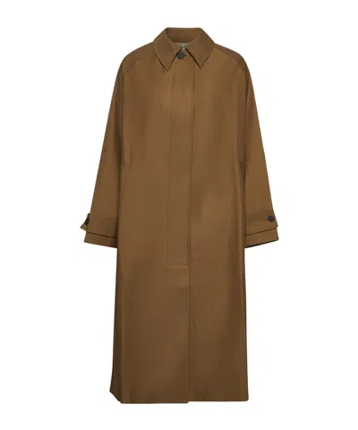 Studio Nicholson Brown Twill Holin Trench Coat