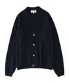 Studio Nicholson Long-sleeved Wool Cardigan In Black