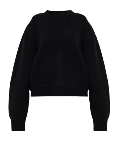 Studio Nicholson Long-sleeve Knit Top In Black