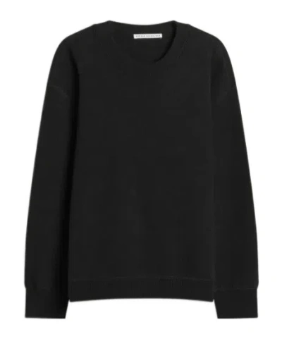 Studio Nicholson Long-sleeve Knit Top In Black