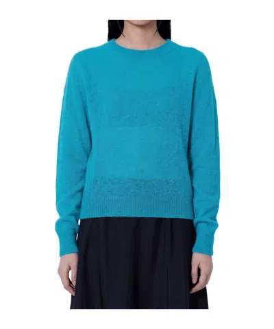 Studio Nicholson Long-sleeve Knit Top In Blue